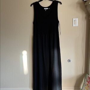 Calvin Klein Black summer maxi lace dress